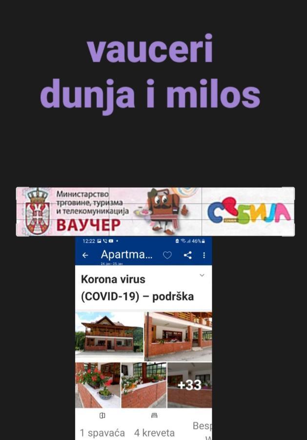 Apartman Dunja I Milos Mokra Gora Exteriér fotografie